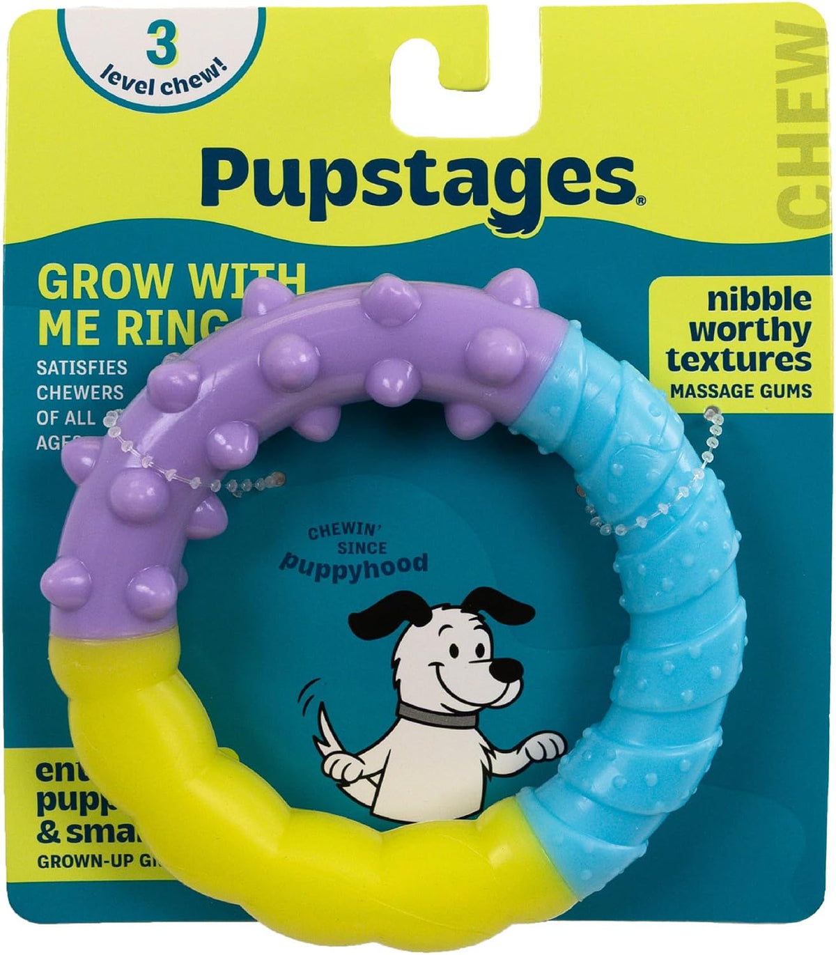 Cool Teething Stick Dental Dog Chew Toy, Soak & Freeze, 8.5" – Essentials for Dogs - Ring - image 2