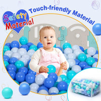 Hovenlay 100 ball pit balls in red, yellow and blue with clear storage bag - view 10