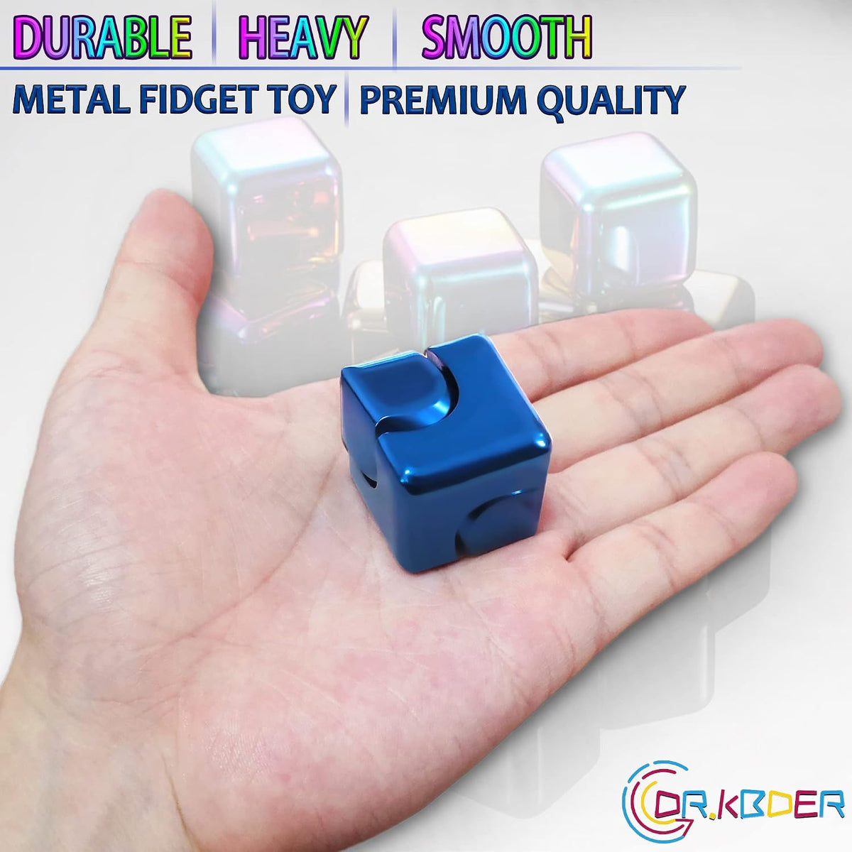 Fidget Spinner Toys Cube Adults - Blue - image 3