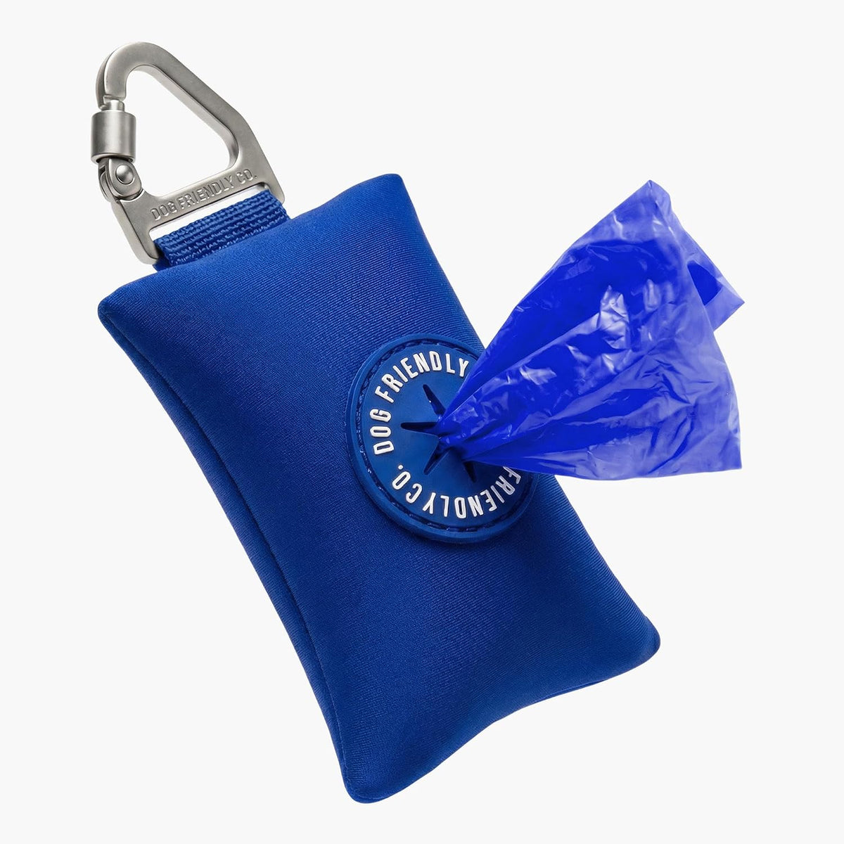 Dog Friendly Co. Poop Bag Holder for Leash, Dog Waste Bag – Essentials for Dogs - Classic Blue