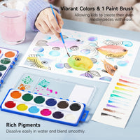Shuttle Art 30 Pack Watercolor Paint Set Bulk - 12 Colors 60 Pack - image 3