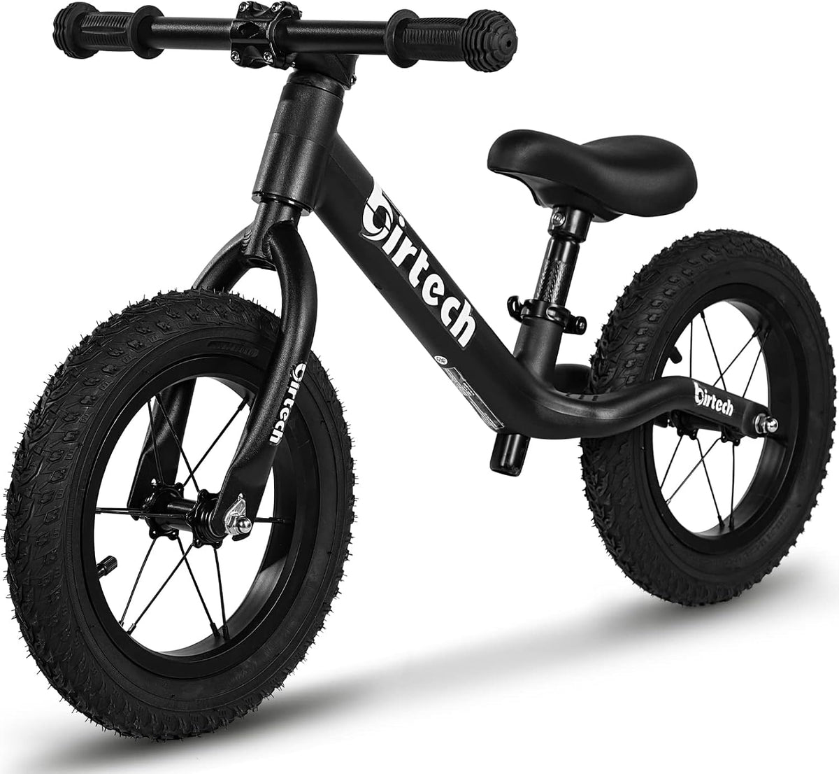 Birtech 12 inch balance bike with air rubber tires, U-shaped footrest and aluminum handlebar - view 2