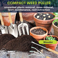 Gardening Tools - Perfect Garden Tools for Women or Men - Small Heavy Duty Gardening Hand Tools with Trowel, Transplanter, Fork, Rake, and Cultivator - Ergonomic Design Gardening Kit
