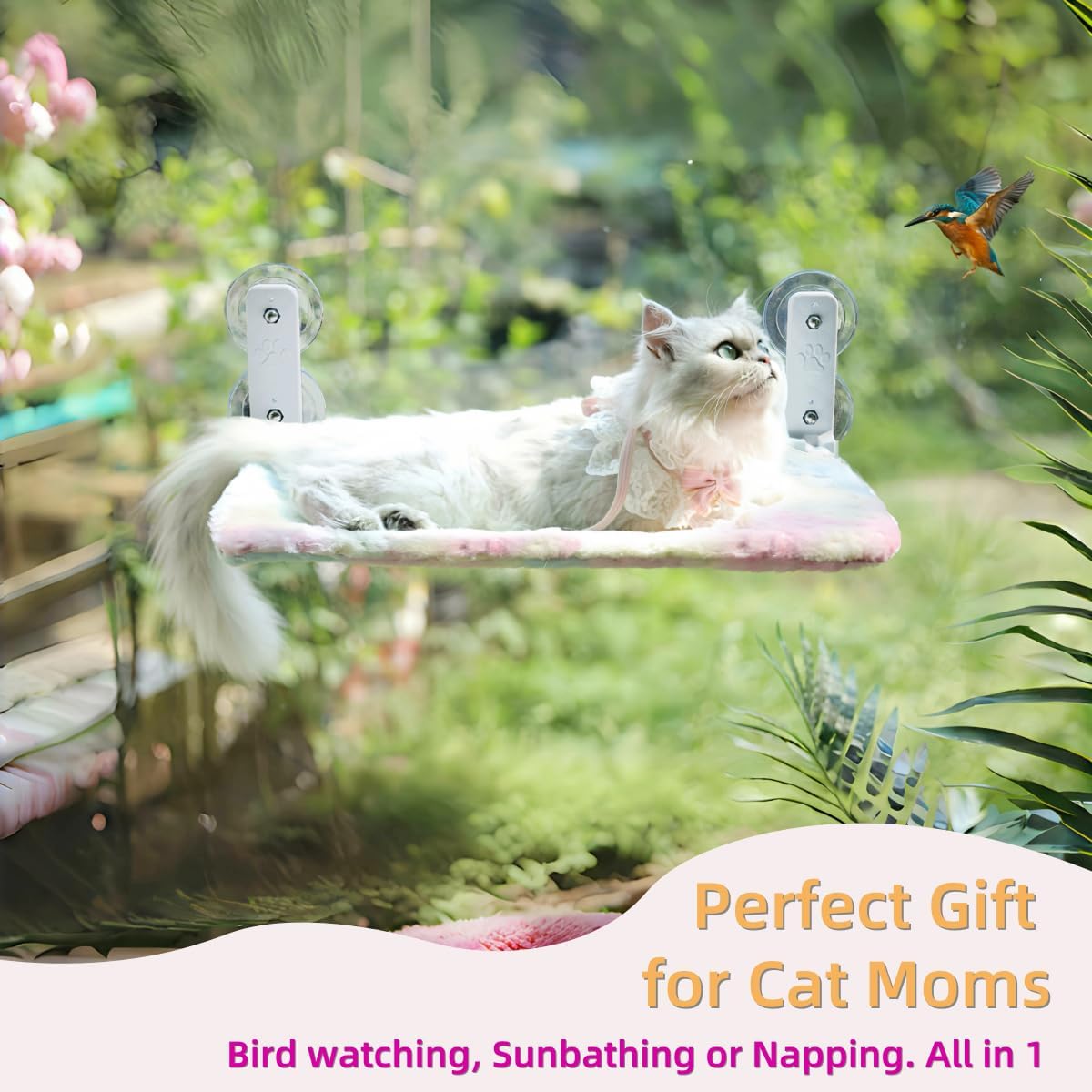 Foldable Cat Window Perch - Multicolor / S (20.8'Lx11.2'Wx7.8'H) - image 3