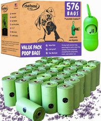 Doggy Poop Bags with Dispenser Dog Waste Pickup Bags Refill Rolls Cat - Green (32 Rolls Scented)