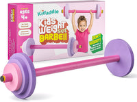 Modern Innovations Kids Weight Set Toy Dumbbells - Barbell / Pink/Purple