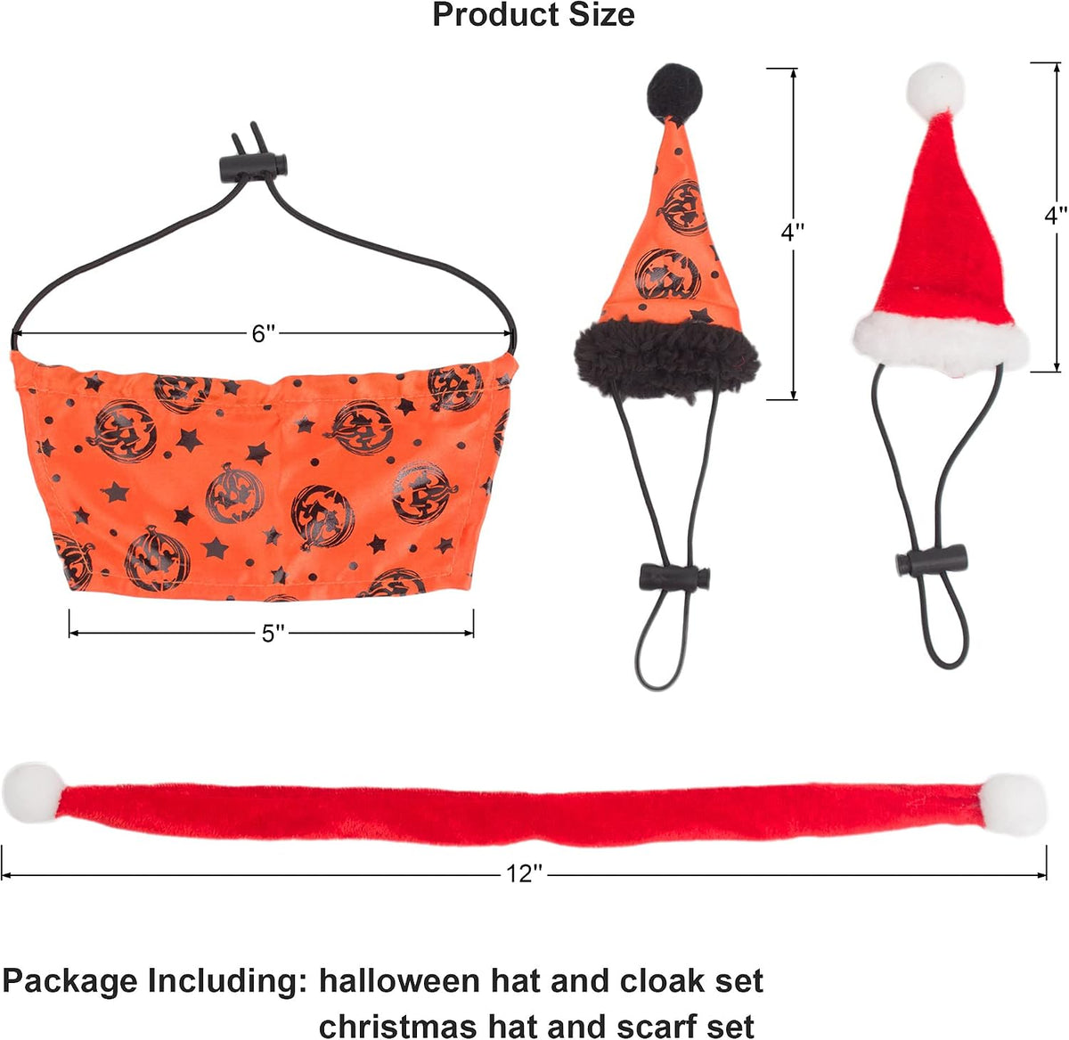 Halloween Christmas Bearded Dragon Costume Clothes, 2 Set – Essentials for Reptiles And Amphibians - image 3