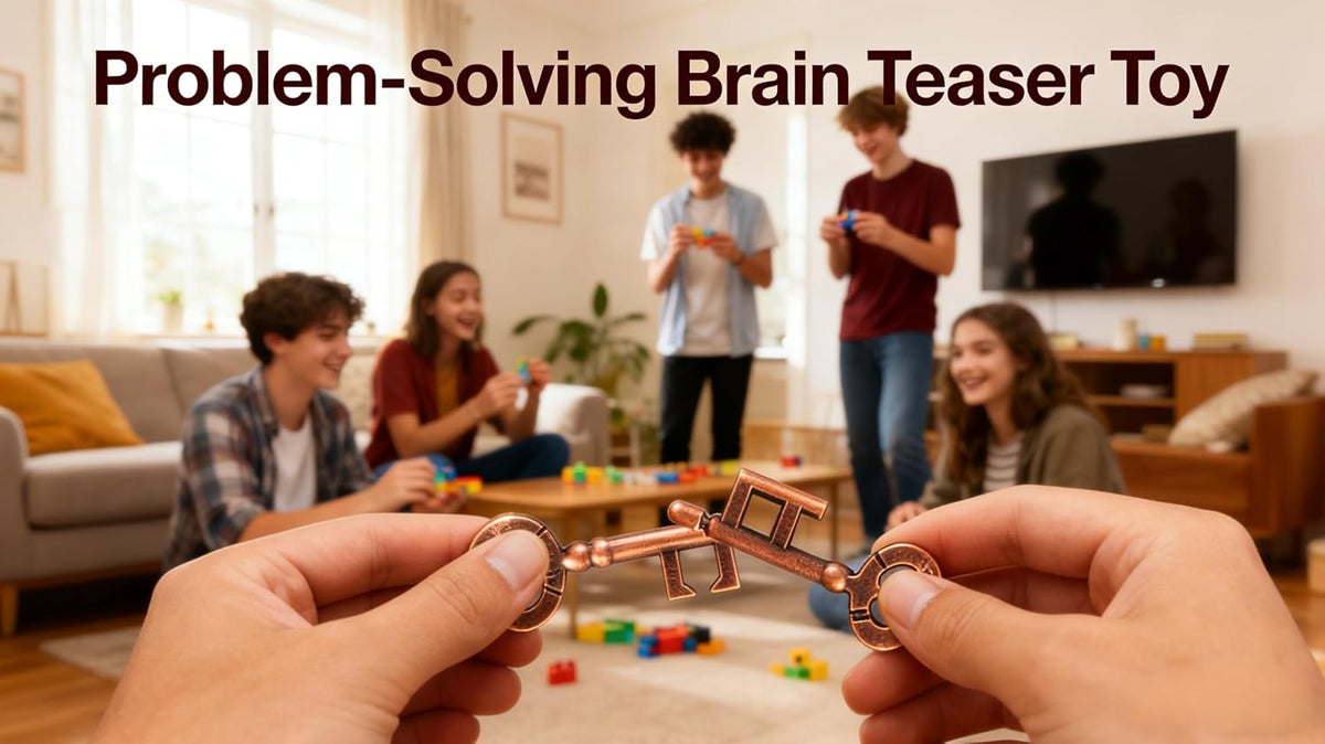 MAGIKON Metal Brain Teaser, Traditional Keys Shaped Puzzle Toy – Fun for Kids & Family - Normal - image 4