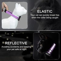Reflective AirTag Cat Collar - Lilac / XS(7"-9") - image 2