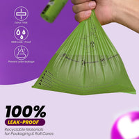 Dog Poop Bags-150 Counts with Leash Dispenser, 10 Rolls - Green / 1 Count (Pack of 150) - image 3