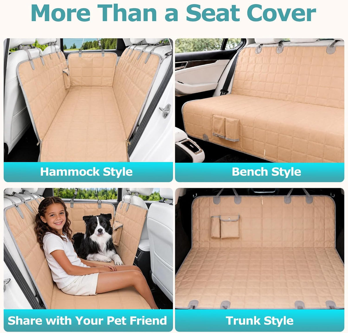 Dog Car Seat Covers for Back Seat - image 4