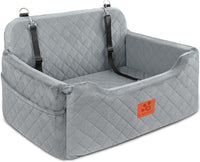 Dog Car Seat for Medium/Large Dog Under 50 lbs or 2 Small Dogs – Essentials for Dogs - Grey