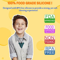 Chew Necklaces for Sensory Kids - Yellow 6PCS - image 2
