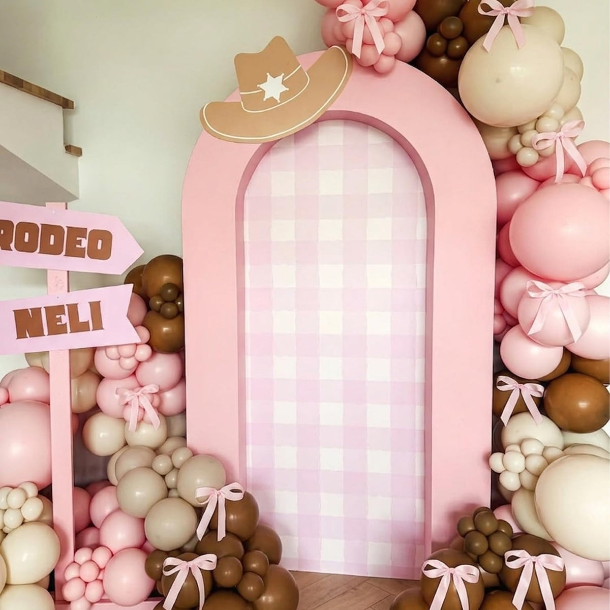 Pink Balloon Arch Kit, 145Pcs Baby Shower Birthday Decor – Fun for Kids & Family - Brown Pink - image 3