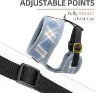 Pupteck Soft Mesh Dog Harness Sized and Leash Set Pet Puppy Cat - Sky Blue / S (NECK: 12", CHEST: 14"-18") / Classic over-the-head harness - image 3