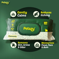 Pet Wipes for Dogs & Cats, Paws, Ears & Butt Cleaning - Chamomile / 200 - image 2