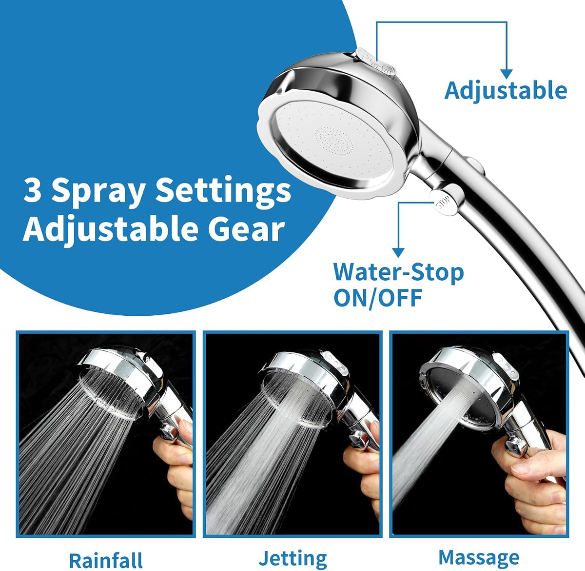 Hibbent Dog Sprayer Attachment Set for Pet Bathing and Dog Washing - image 3