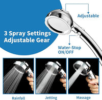 Hibbent Dog Sprayer Attachment Set for Pet Bathing and Dog Washing with 119 Inch Hose, Brass Shower Arm Diverter Valve, Handheld Shower Head, Bathroom Hose Sprayer Head Kit