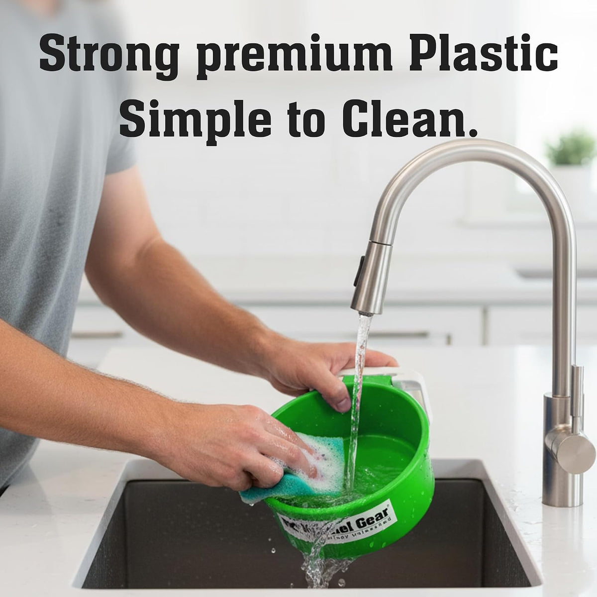 Dog Crate Water Bowl No Spill - Green - image 3