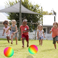 YNHFIFI 8.5 inch rainbow playground ball for kickball, dodgeball and four square - view 32