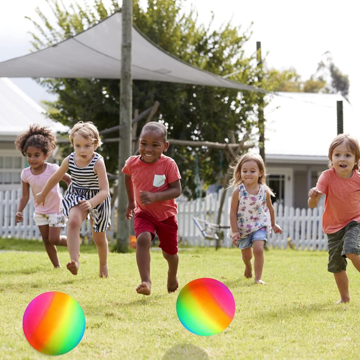 YNHFIFI 8.5 inch rainbow playground ball for kickball, dodgeball and four square - view 32