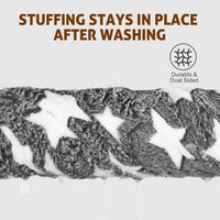 Mora Pets Cat Bed Ultra Soft Dog Crate Pad Star Print 14 x 17.5 inch - 24-Inch / pack - Grey/Grey - image 4