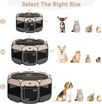 A4Pet Portable Kitten Playpen for Cats, 27" Foldable Pet Playpen for Puppy/Cat/Rabbit/Chick, with Removable Zipper Top & Mesh Panel(11”W × 7.5”H)