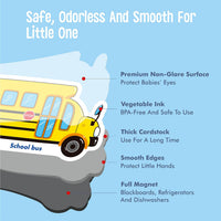 40 PCS Vehicle Magnets, Vehicles and Professions Fridge Magnets for Kids-Common Vehicles, Airplane - image 4