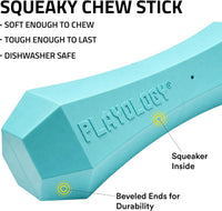 Playology Squeaky Chew Stick Scented Dog Toy - Medium / Peanut Butter - image 2