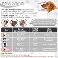 Dog Muzzle, Soft Air Mesh Muzzle for Small Medium Large Dogs Anti Biting Barking Chewing Scavenging, Breathable Adjustable Loop Pets Muzzle with Front Opening Design Allows Panting Drinking (Black,L)