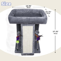 TWDEPART Cat Tree Tower with Cat Scratching Post for Indoor Cats - Grey - image 2