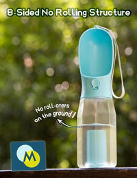 Portable Water Bottle for Small Dogs - Gray / 20oz - image 3