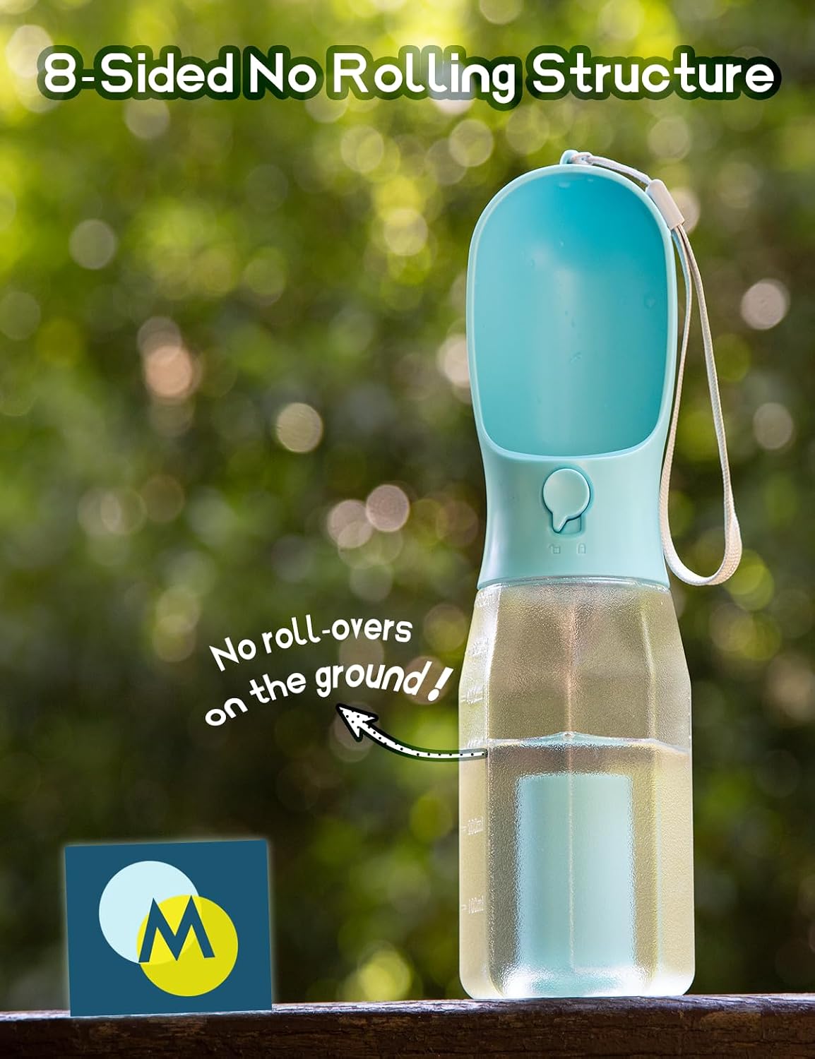 Portable Water Bottle for Small Dogs - Gray / 20oz - image 3