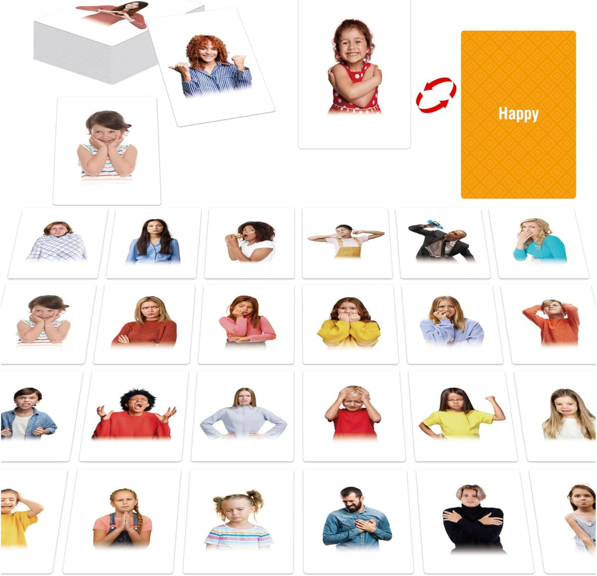 SpriteGru 50 double-sided verb flashcards with action pictures - view 4
