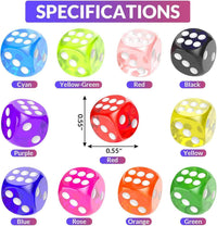 Rerdeim 110 Pieces Dice Set, Colored Game Bulk Dices - image 4