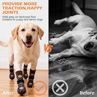 EXPAWLORER Dog Socks to Prevent Licking Paws - X-Large / Brown - image 4