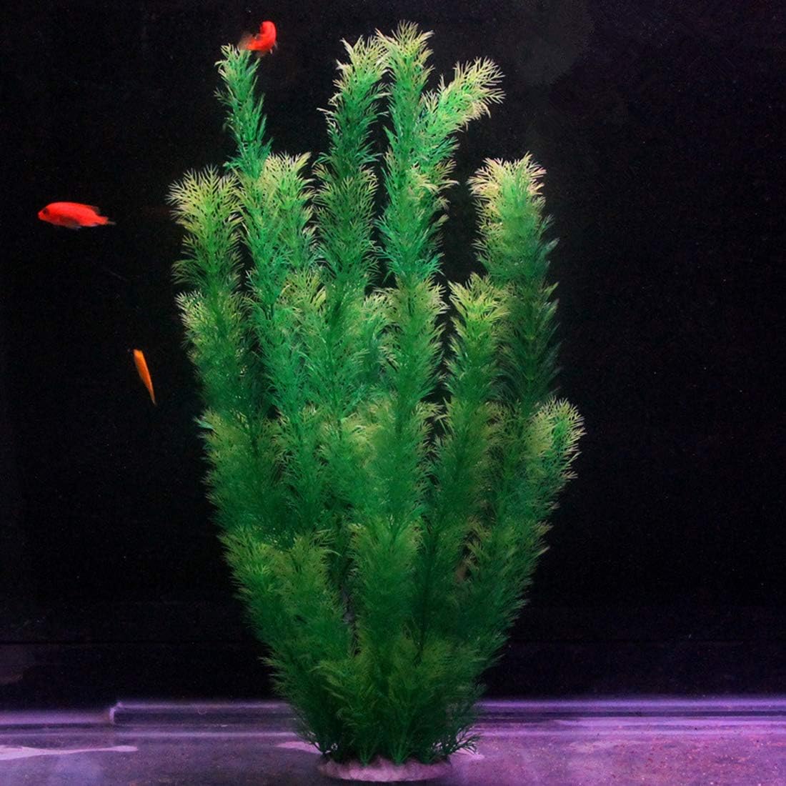 23" Tall Aquarium Plastic Plants - Green（style A） - image 2