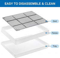 WUWEOT 2 Pack Large Rabbit Litter Box - image 4