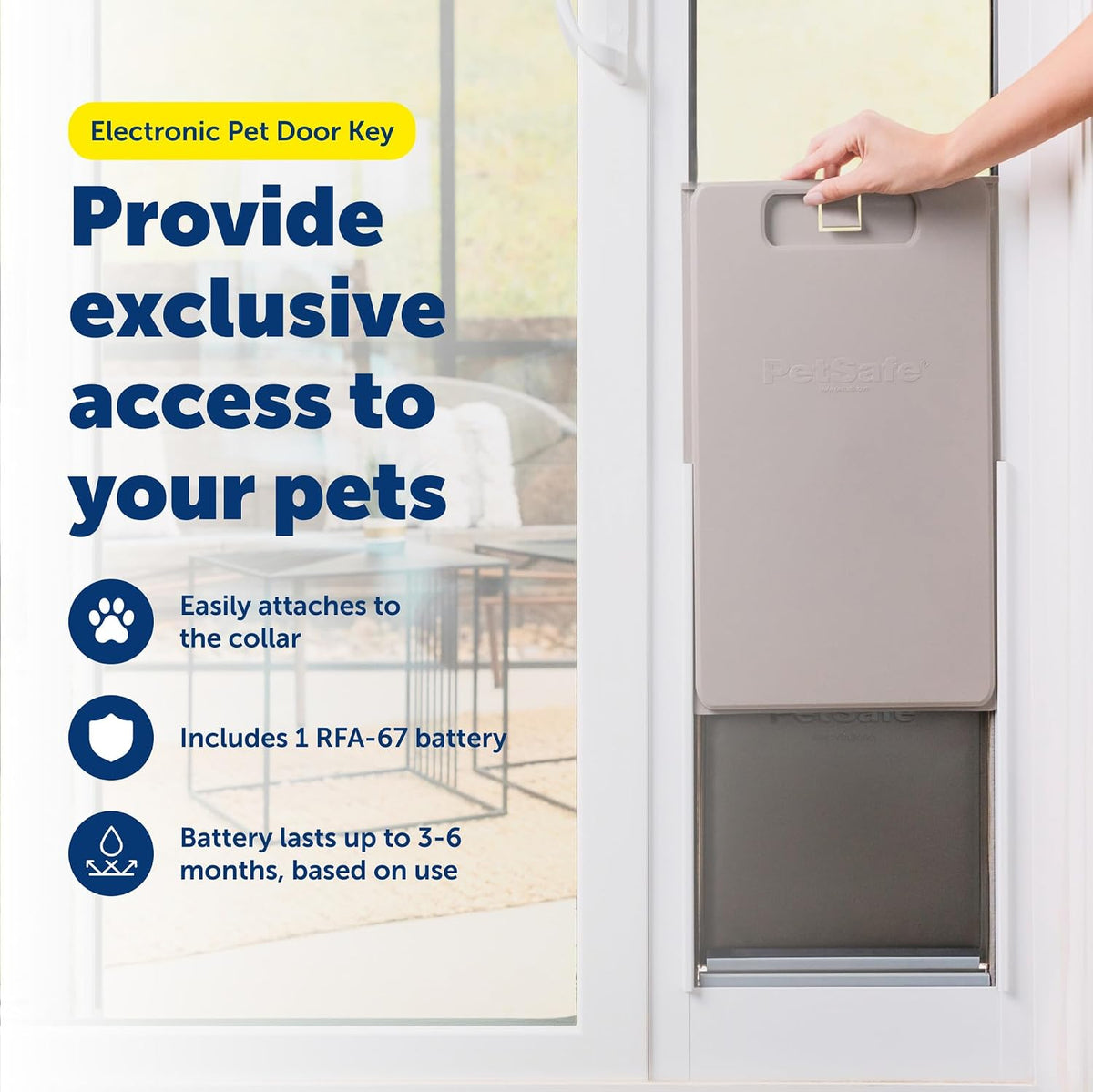 PetSafe Electronic Pet Door Wall Conversion Kit - Extra Key / One Size - image 2