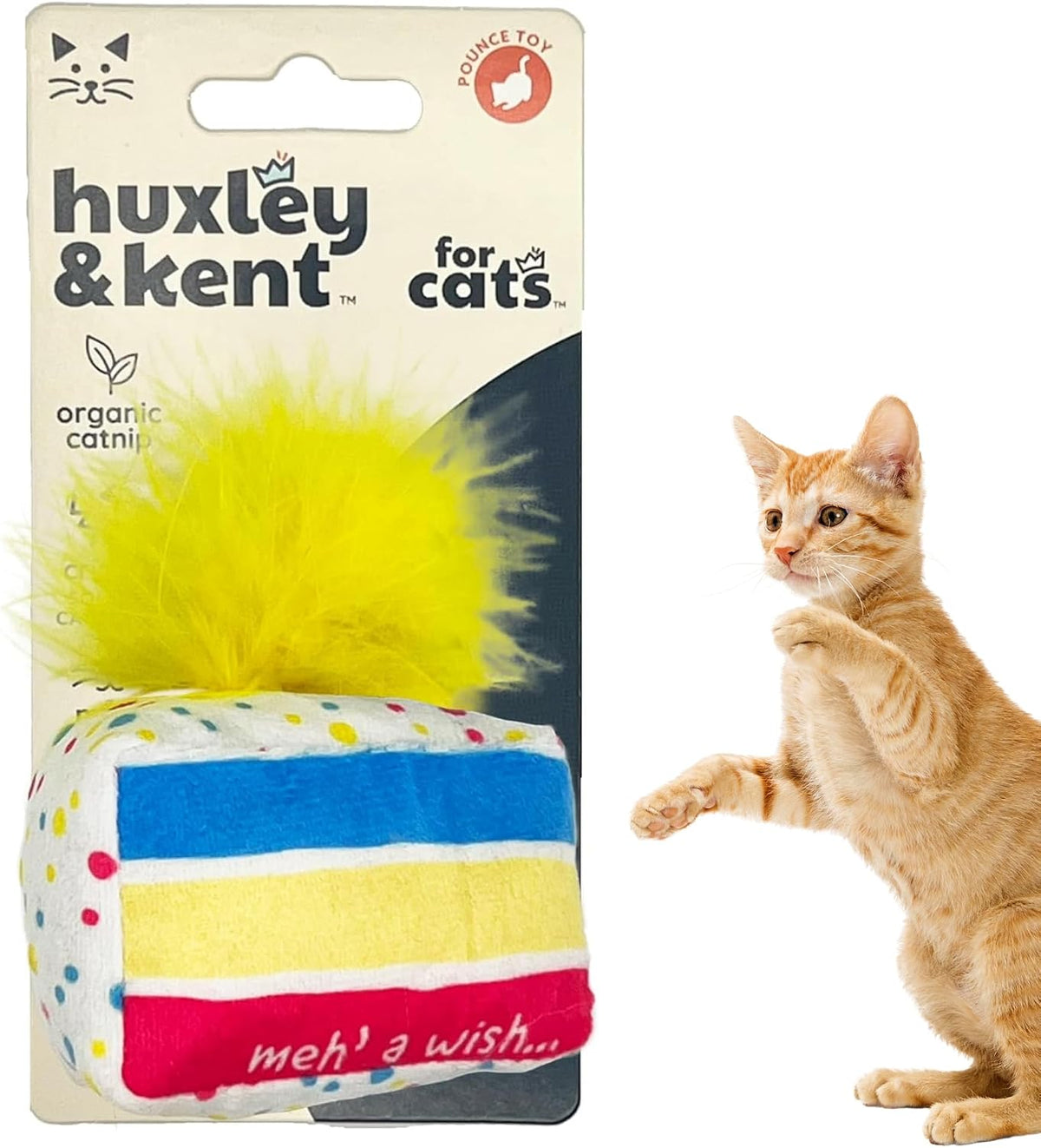 Huxley & Kent Plush Cat Toy - Meh' A Wish Cake