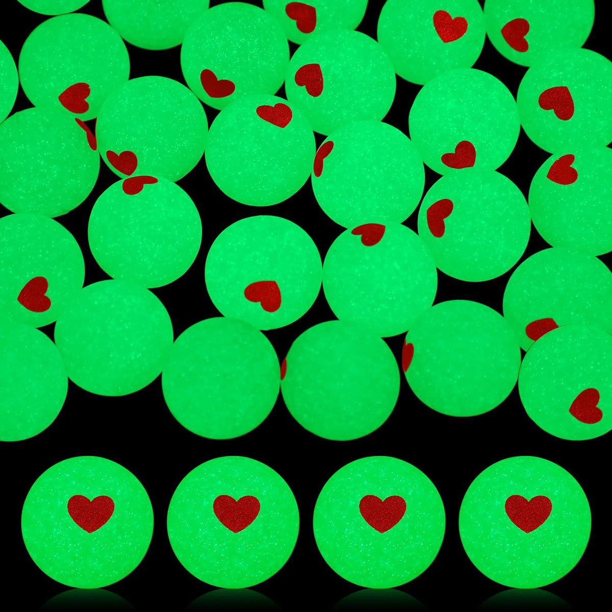 Seenelling 24 glow in the dark bouncy balls printed with Bible verses - view 3
