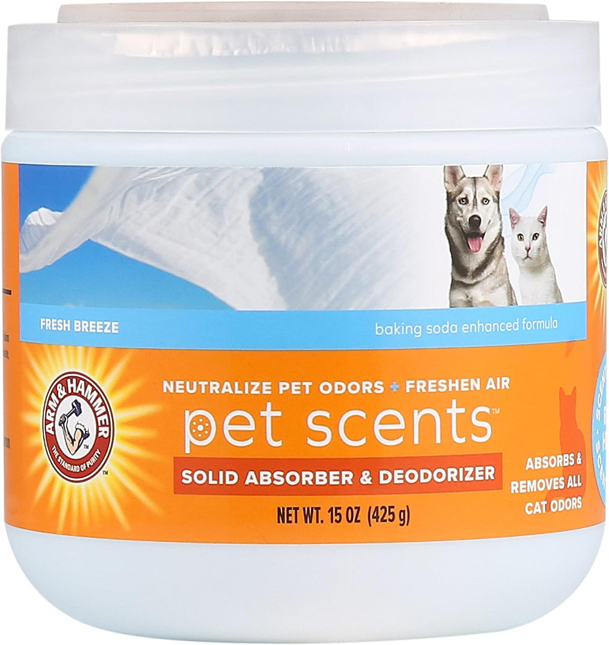 Arm & Hammer Pet Scents Solid Gel Odor Eliminator, Fresh Breeze