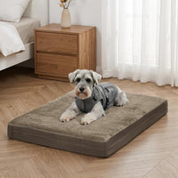 Waterproof Dog Crate Bed Pad - Brown / 29"W x 18"L x 3"H
