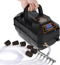 hygger Rechargeable Aquarium Pond Air Pump - 301GPH(19L/Min)