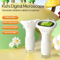 WINWEND Kids Microscope Pocket Microscope 1000X Portable Microscope - white - image 2