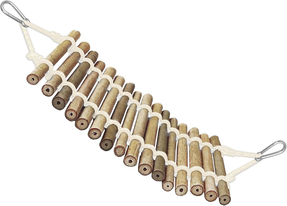 SunGrow Bamboo Gecko Reptile Climbing Bridge and Lizard Lounge - Bamboo - image 2