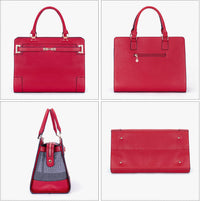 Fashion Pet Carrier Dog Cat Carrier Purse Soft-Sided Leather Handbag - Red - image 4