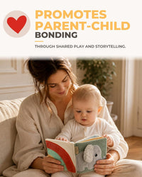 Toodly soft baby book with mirror and crinkle cloth pages for babies 0-18 months - view 3