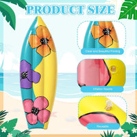 JellyArch inflatable surfboard decorations with tropical flower print, set of 4 - view 19