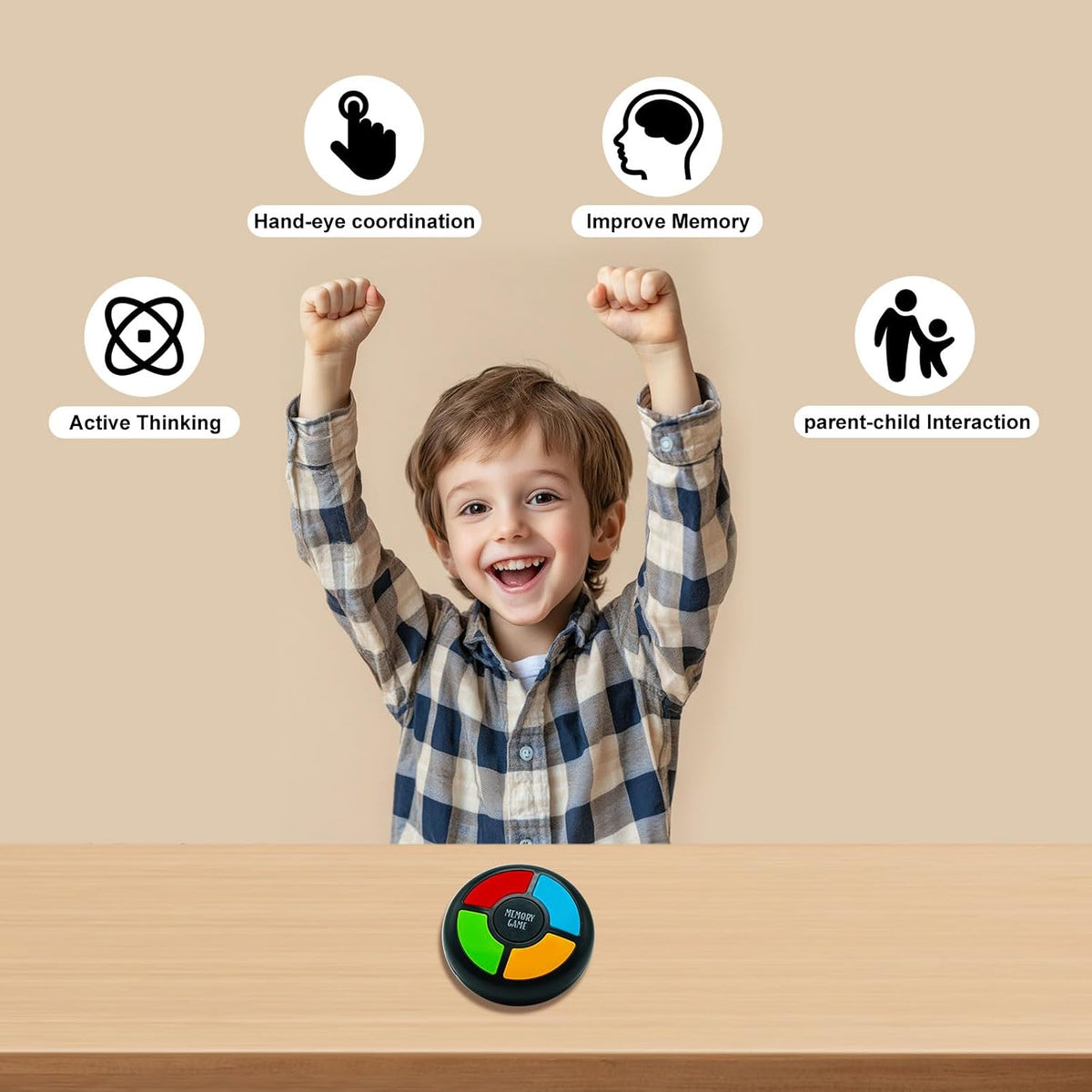 Gelabur Handheld Memory Games for Kids Ages 4-8 - CIRCULAR - image 3